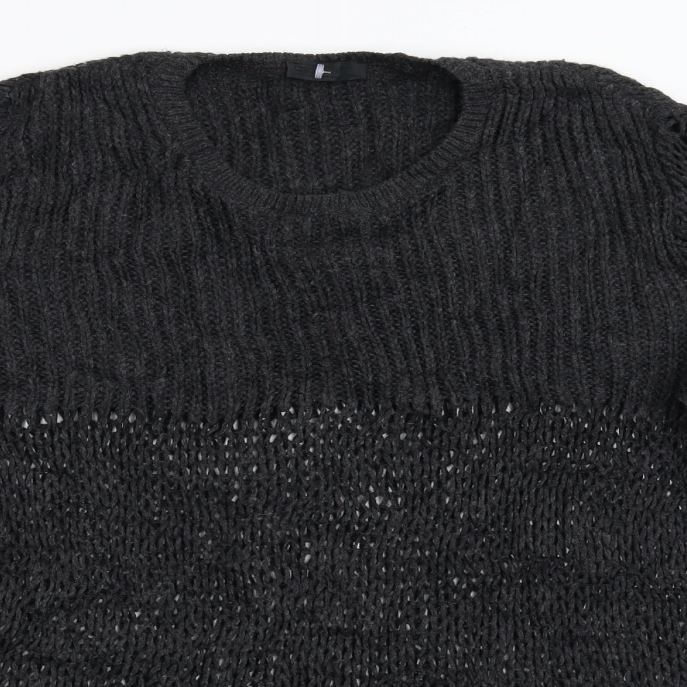 ASOS Womens Black  Knit Pullover Jumper Size M