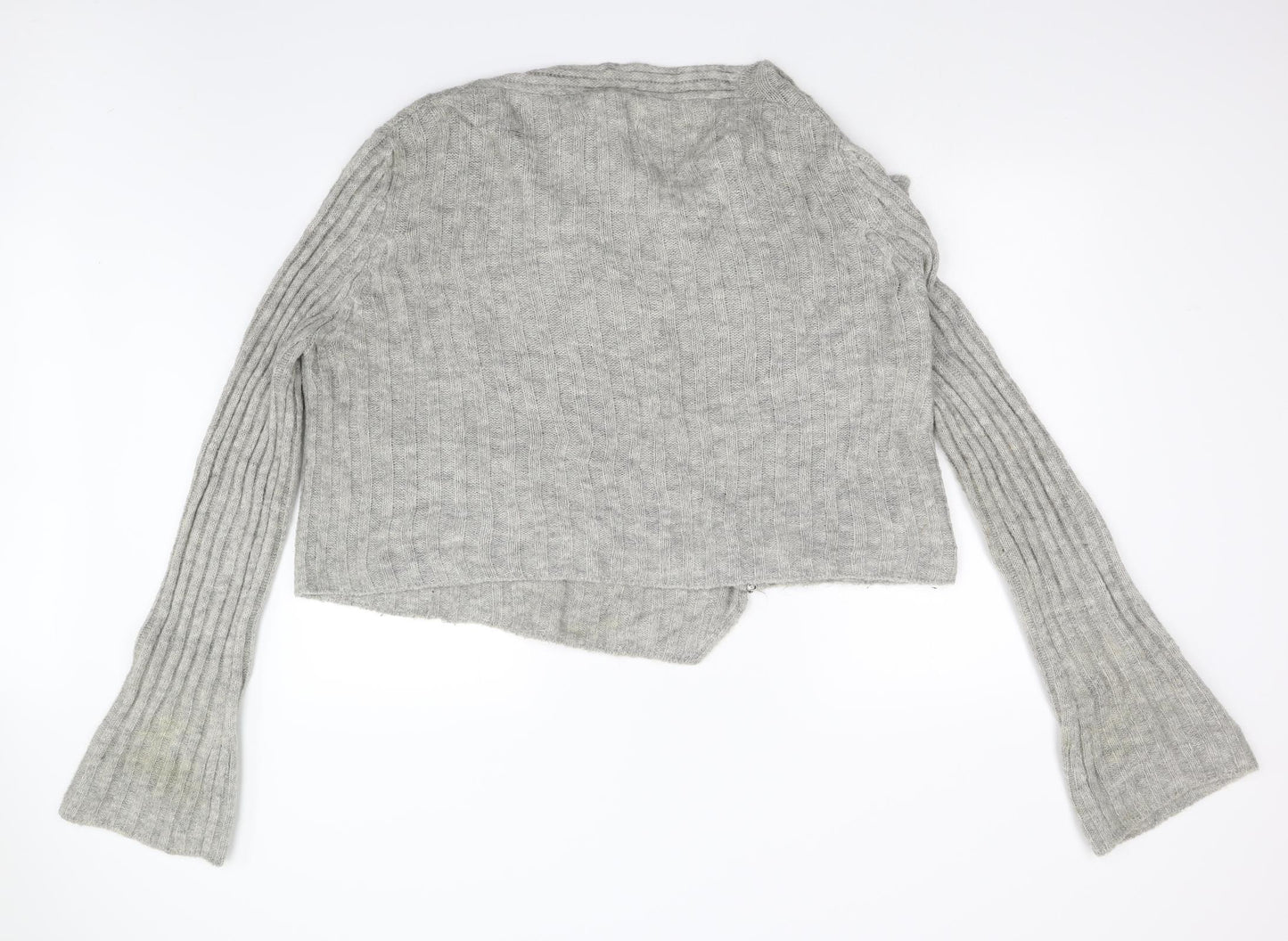 Sarah Pacini Womens Grey  Knit Cardigan Jumper Size L