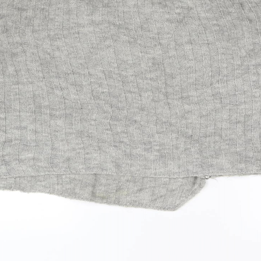 Sarah Pacini Womens Grey  Knit Cardigan Jumper Size L