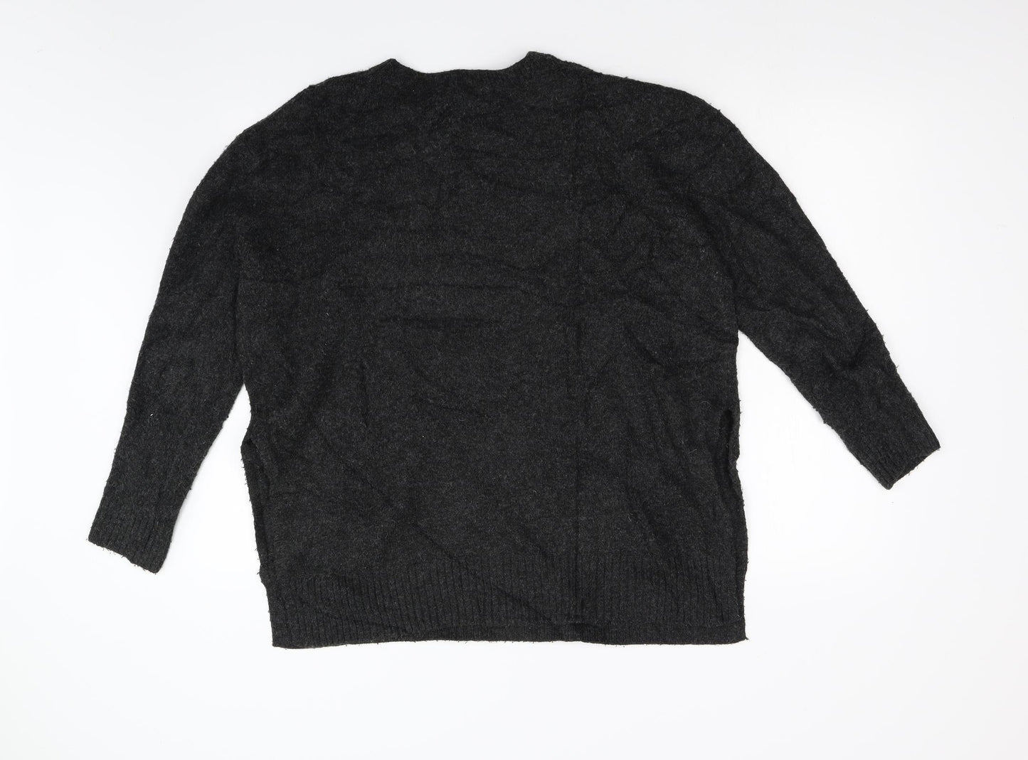 H&M Womens Black  Knit Pullover Jumper Size M