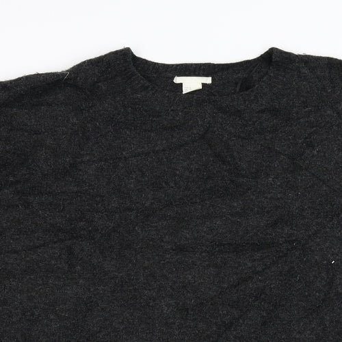 H&M Womens Black  Knit Pullover Jumper Size M