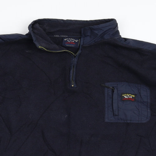 Paul & Shark Mens Blue   Henley Jumper Size XL