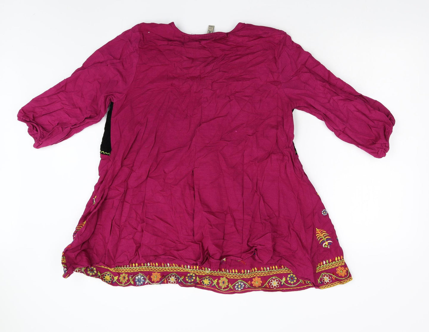 Ethnic by Outfitters Womens Pink Geometric  Tunic Blouse Size M  - Ethnic