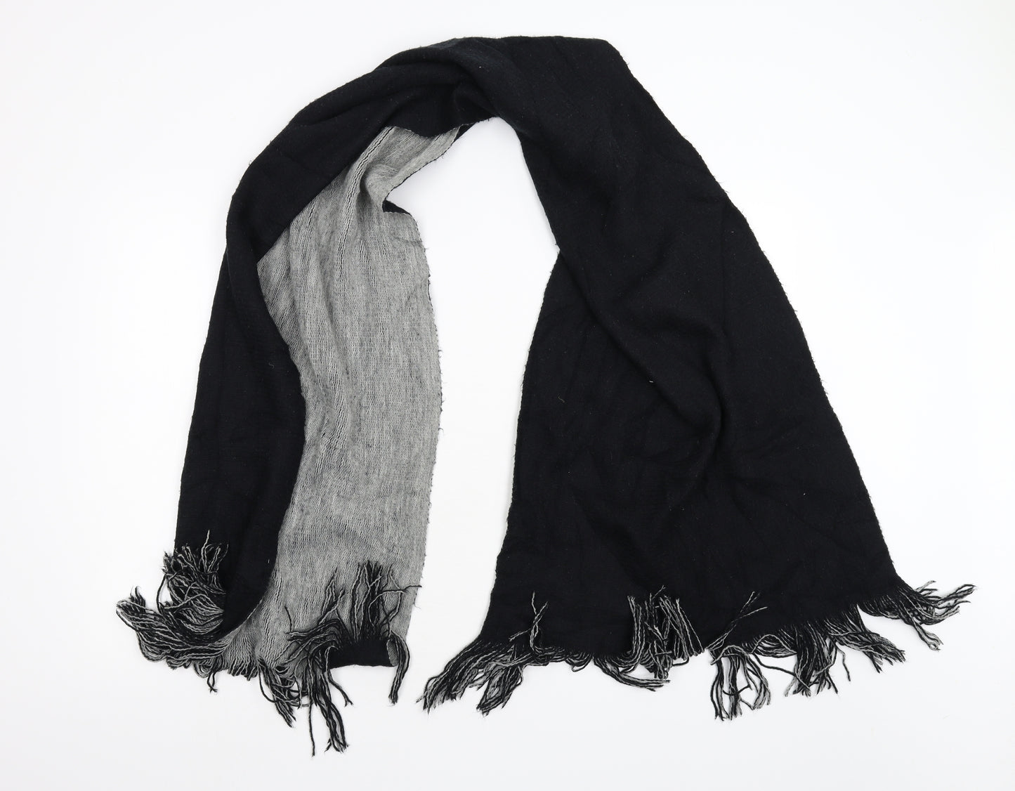 Preorn Unisex Black  Knit Scarf