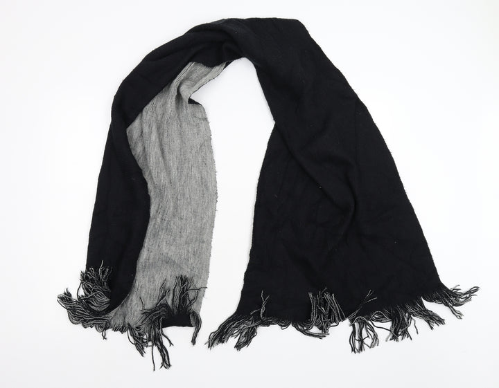 Preorn Unisex Black Knit Scarf