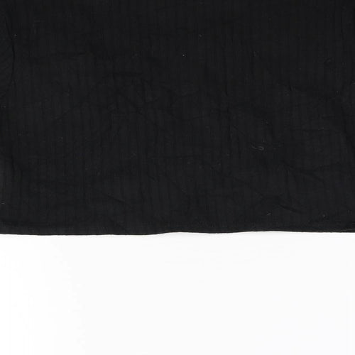 Nastygal Womens Black   Cropped T-Shirt Size 10