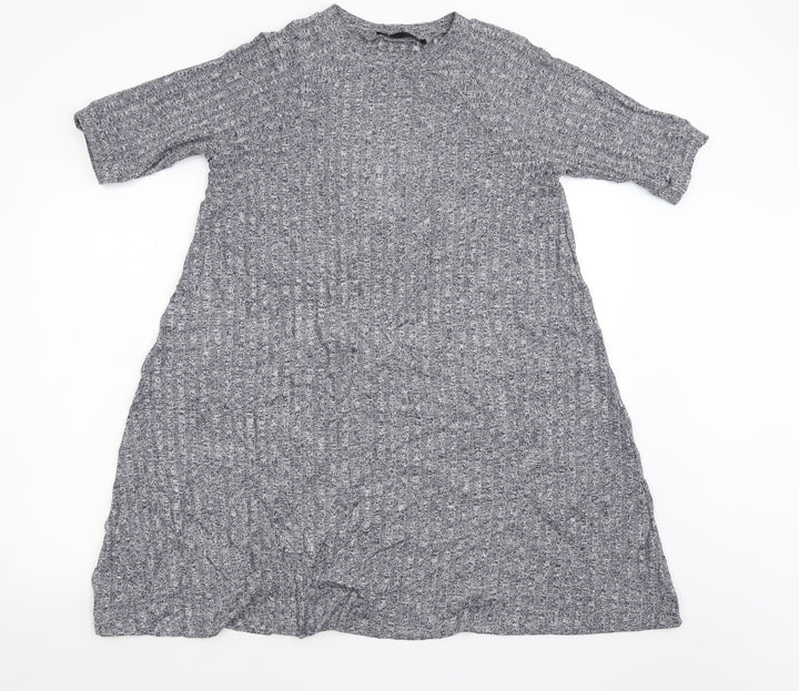 Sfera Womens Blue  Knit Jumper Dress  Size M