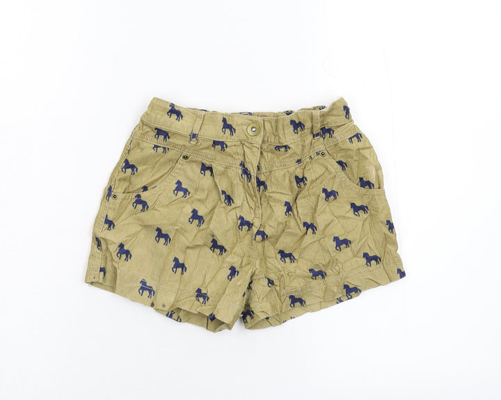 TU Girls Brown   Bermuda Shorts Size 9 Years - Ponies