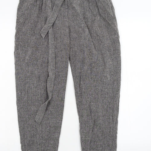 New Loo Womens Grey   Chino Trousers Size 10 L25 in
