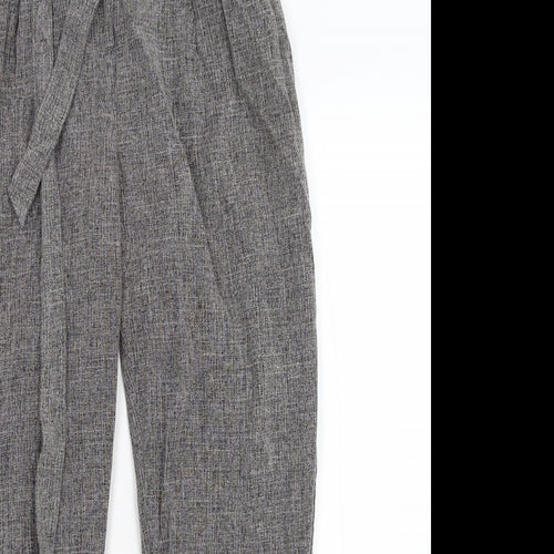 New Loo Womens Grey   Chino Trousers Size 10 L25 in