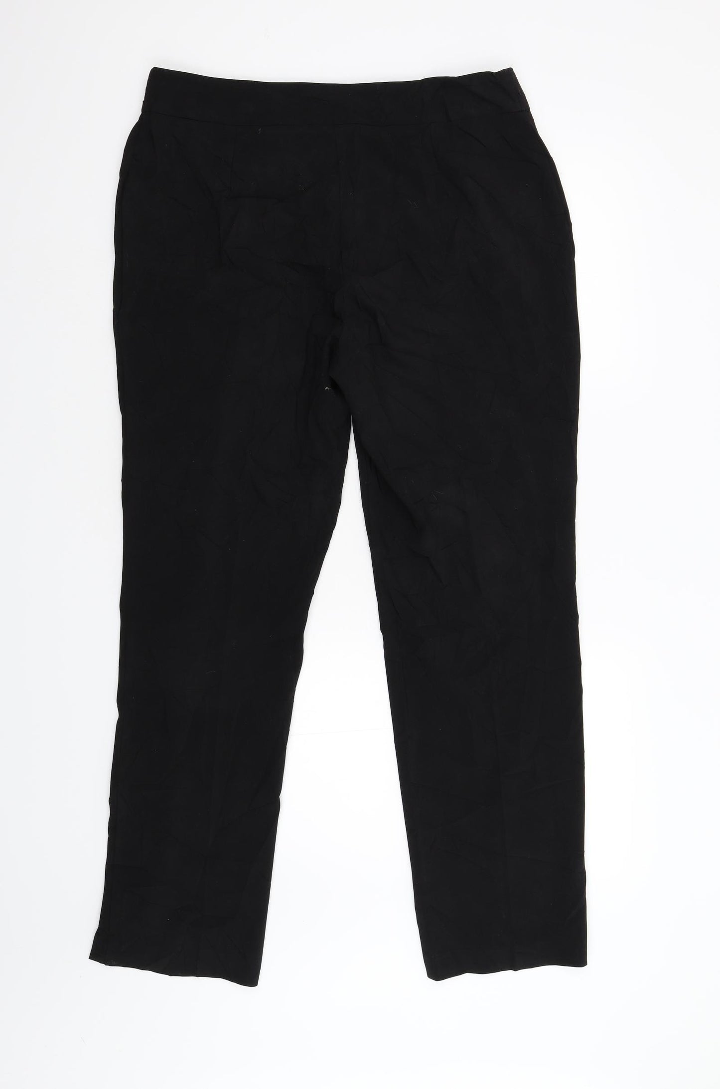 M&S Womens Black   Trousers  Size 14 L30 in