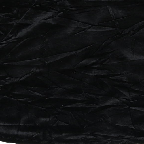Divided Womens Black  Velvet Mini Skirt Size M