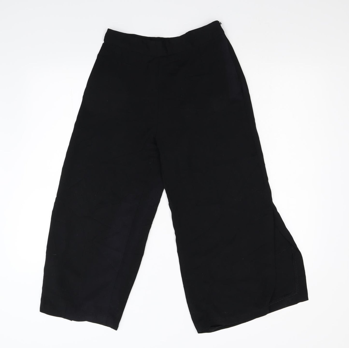 Zara Womens Black   Cropped Trousers Size XS L21 in