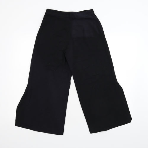 Zara Womens Black   Cropped Trousers Size XS L21 in