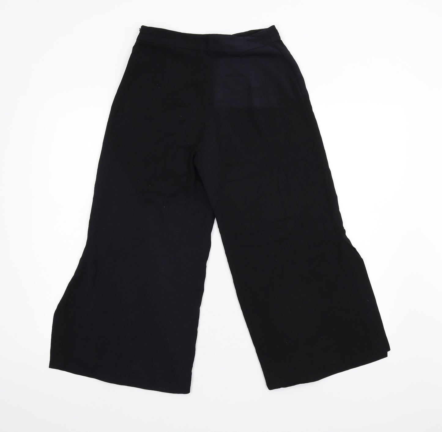 Zara Womens Black   Cropped Trousers Size XS L21 in