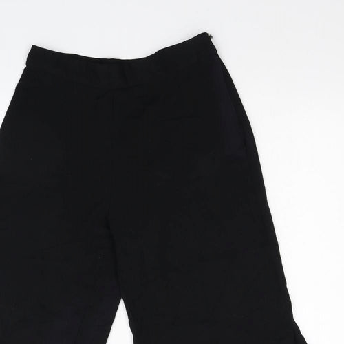 Zara Womens Black   Cropped Trousers Size XS L21 in