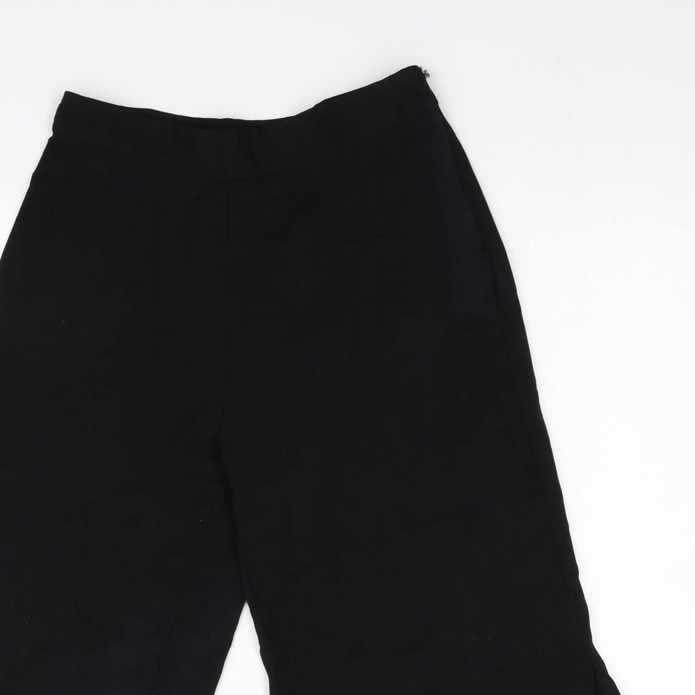 Zara Womens Black   Cropped Trousers Size XS L21 in