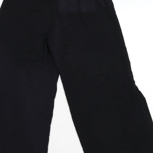 Zara Womens Black   Cropped Trousers Size XS L21 in