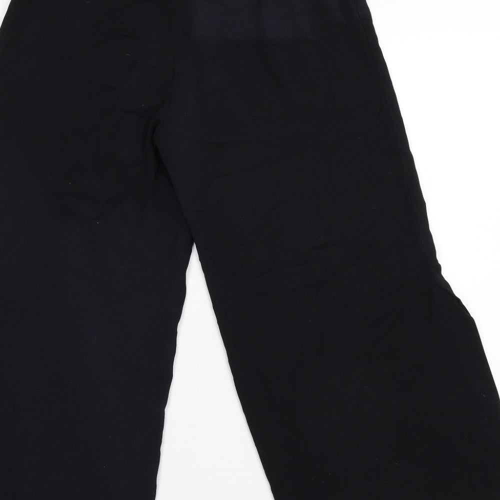Zara Womens Black   Cropped Trousers Size XS L21 in