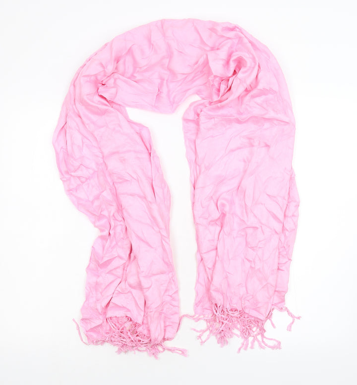 Preworn Womens Pink  Knit  Scarf