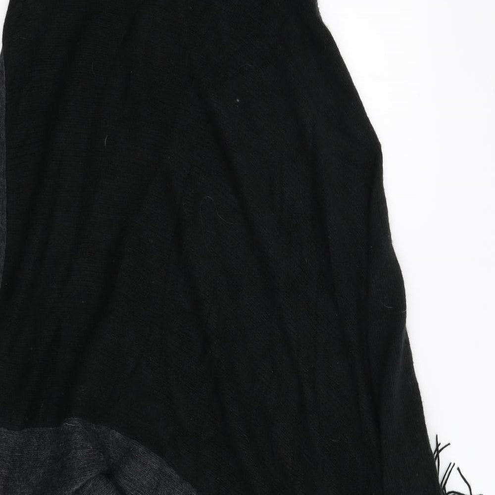 F&F Womens Black  Knit Overcoat Poncho One Size  - Roll Neck