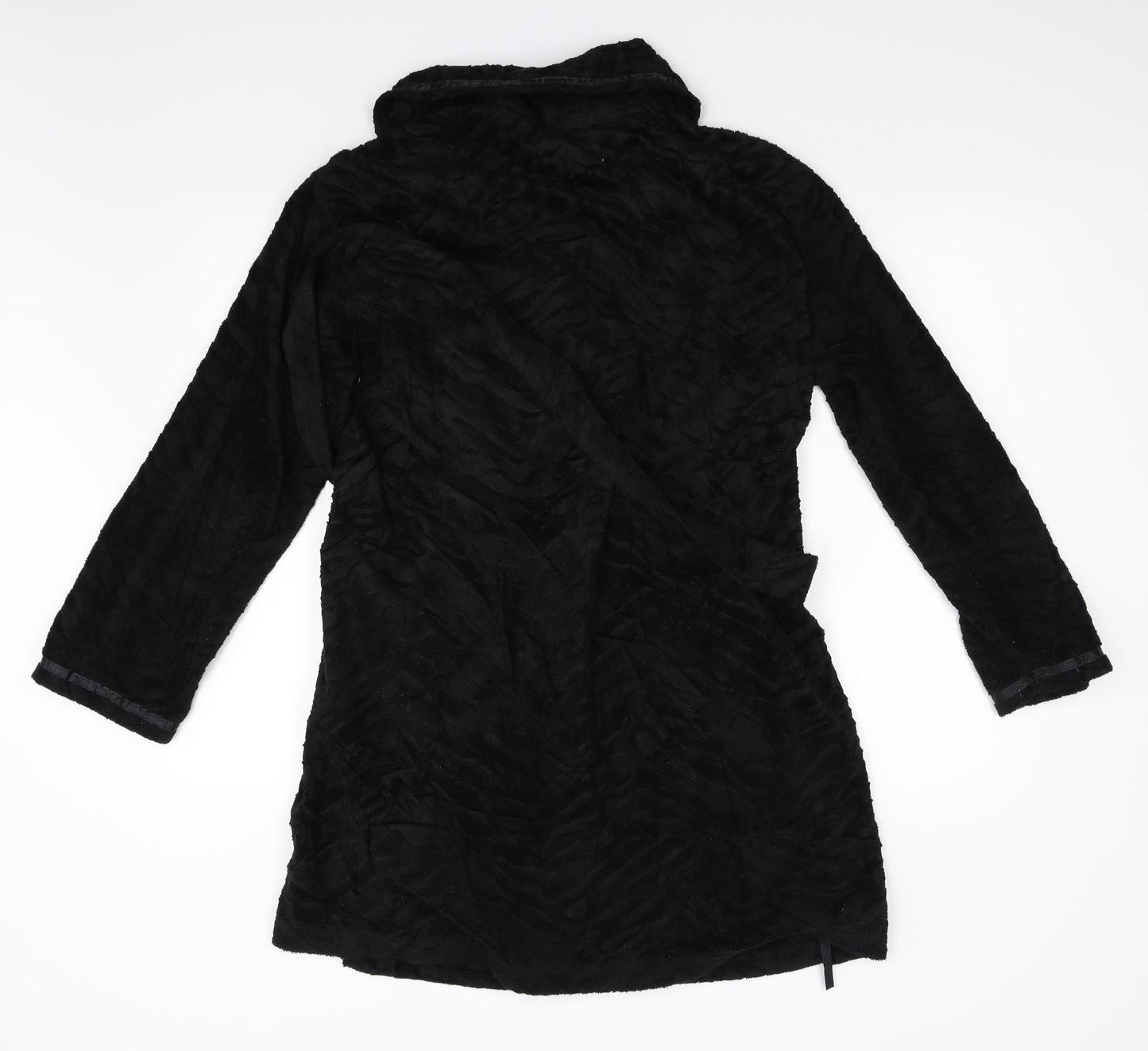 Closer Womens Black  Fleece  Gown Size 14