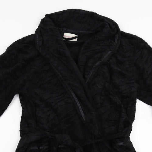 Closer Womens Black  Fleece  Gown Size 14