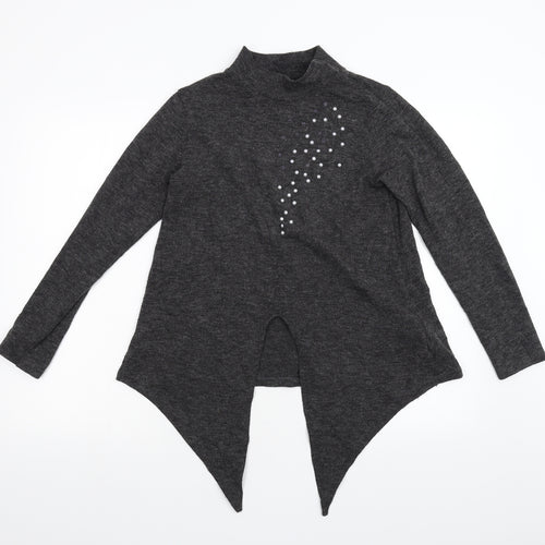 Zara Womens Grey  Knit Pullover Jumper Size S