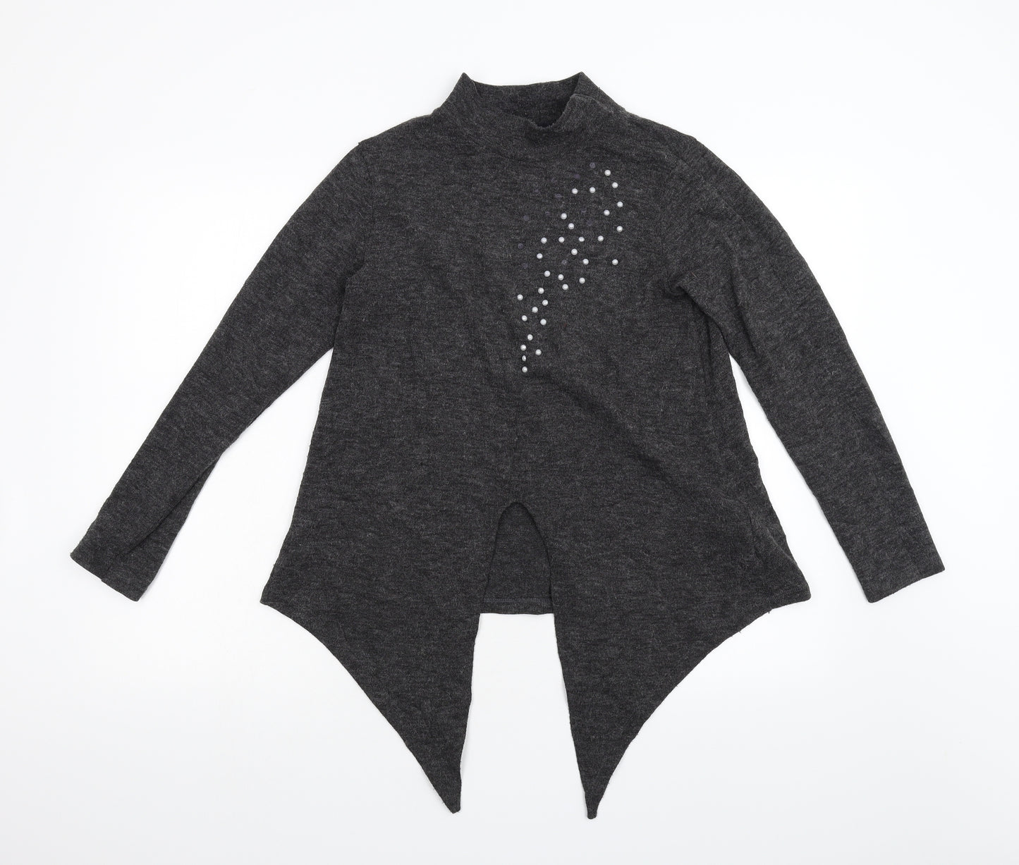 Zara Womens Grey  Knit Pullover Jumper Size S