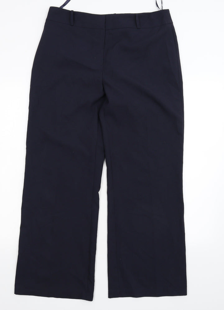 M&Co Womens Blue   Trousers  Size 14 L32 in