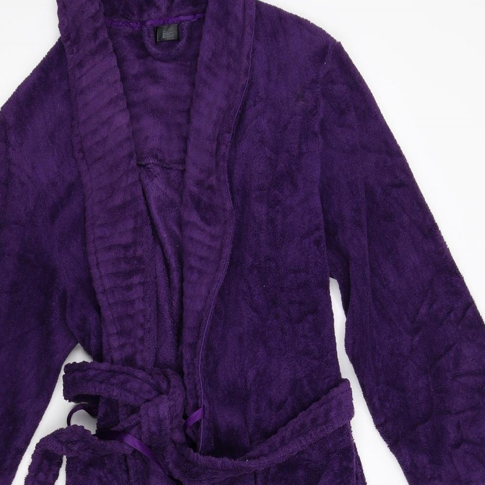 F&F Womens Purple  Fleece  Gown Size M