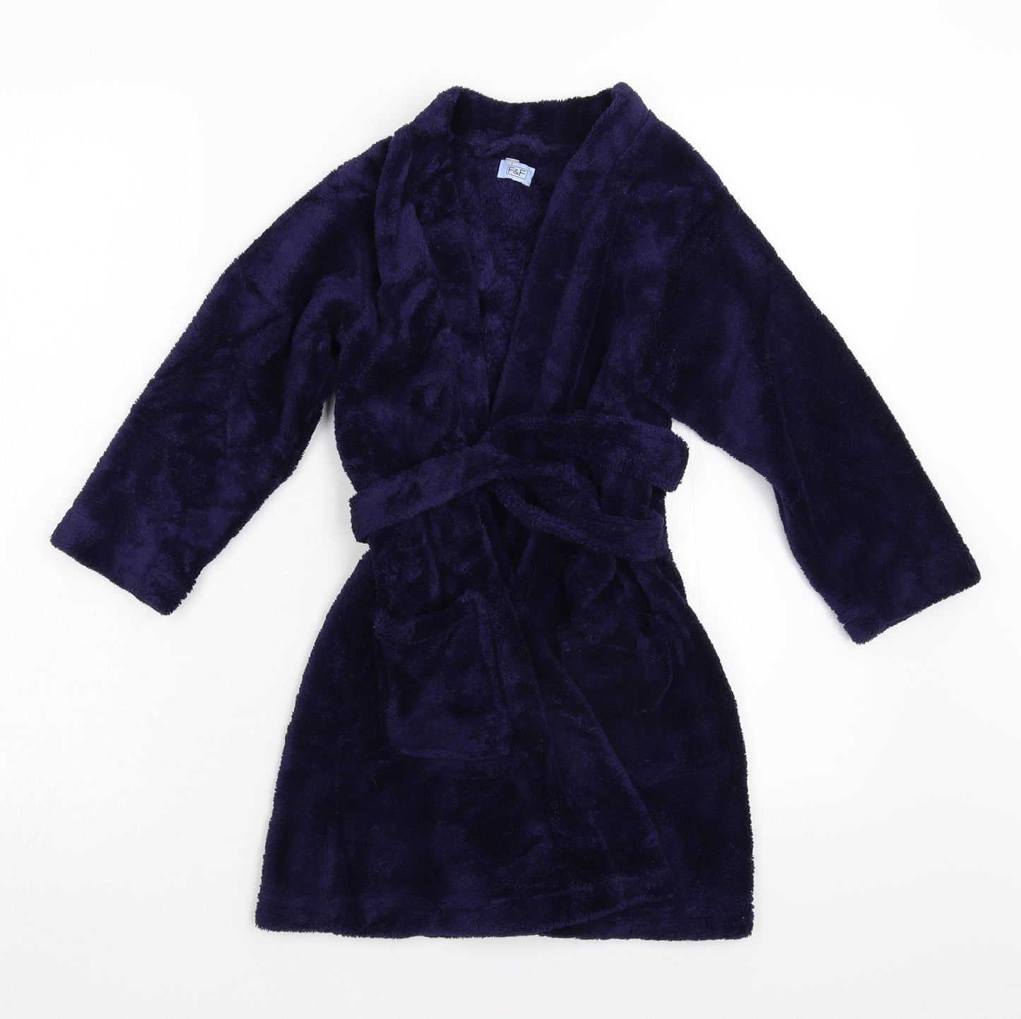 F&F Boys Blue  Fleece  Gown Size 5-6 Years