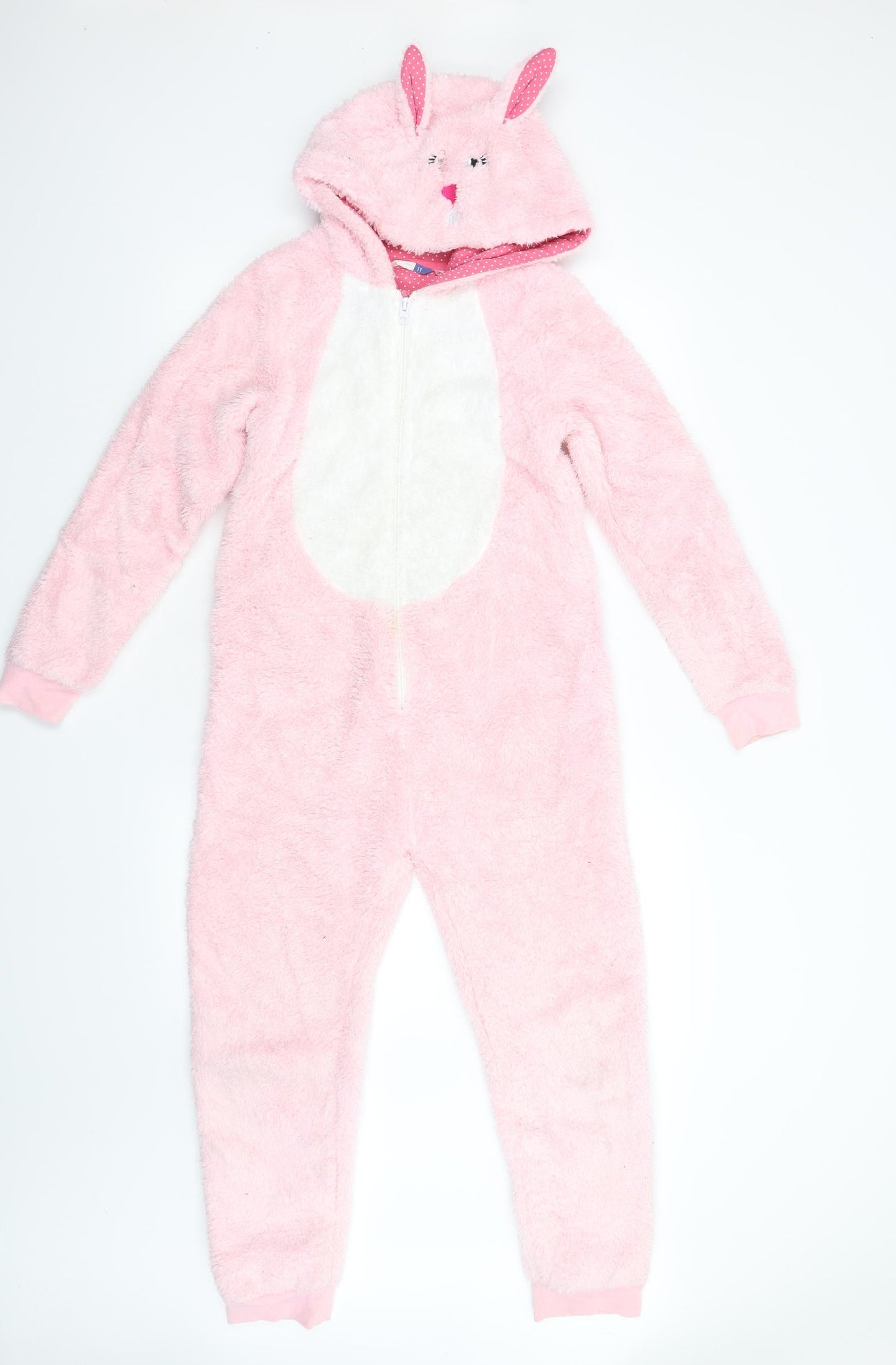 John Lewis Girls Pink  Fleece  One Piece Size 11 Years