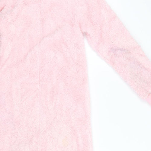John Lewis Girls Pink  Fleece  One Piece Size 11 Years
