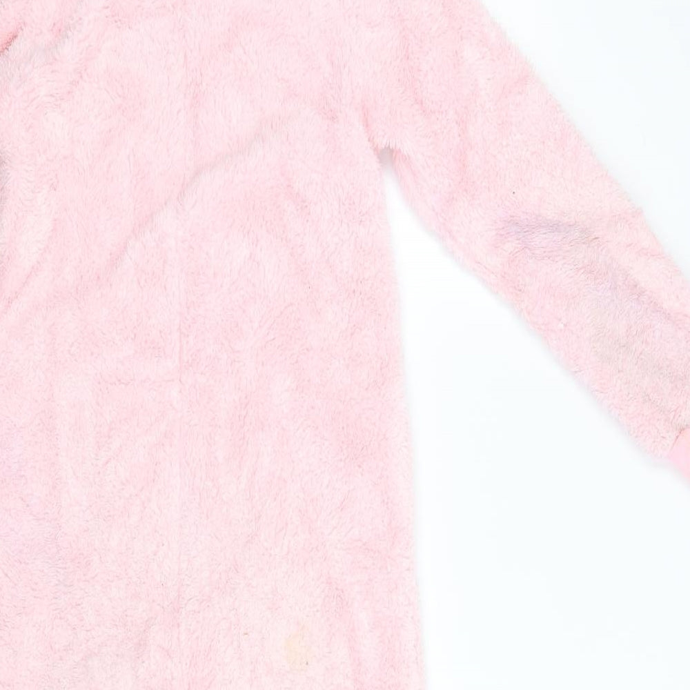 John Lewis Girls Pink  Fleece  One Piece Size 11 Years