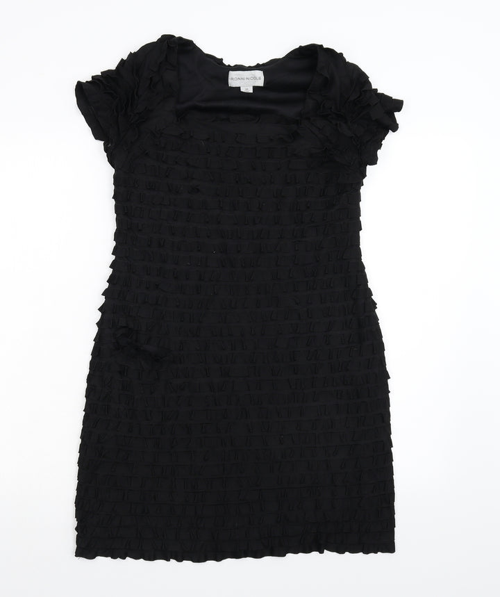 Ronni Nicole Womens Black Bodycon Size 10