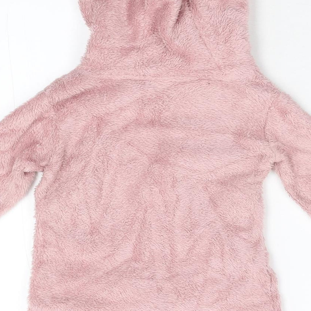 Evie Angel Girls Pink  Fleece Pullover Hoodie Size 2-3 Years