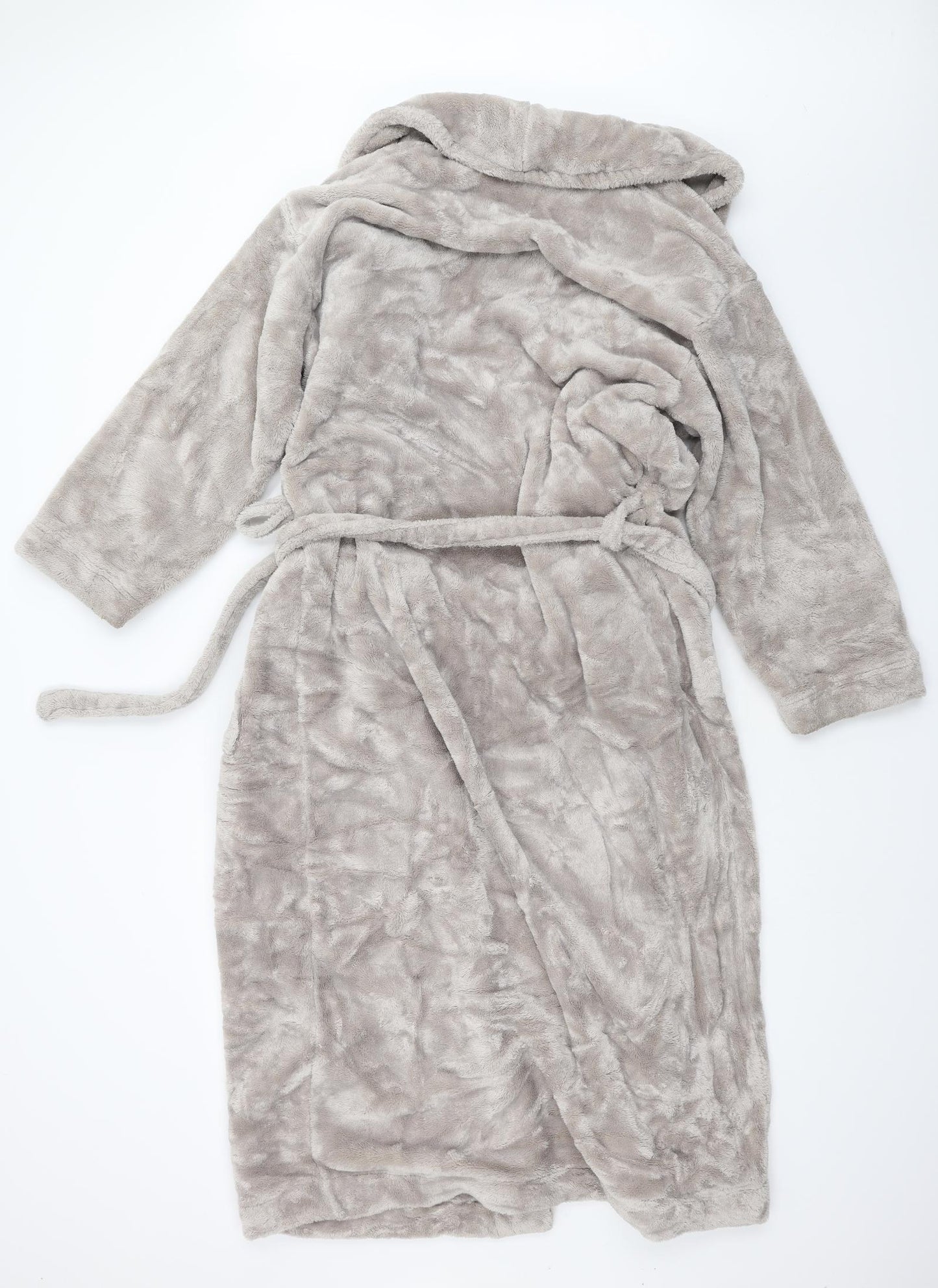 m&s Womens Beige  Fleece  Gown Size 12