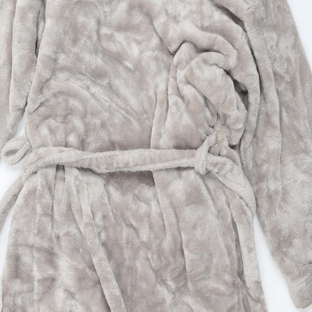 m&s Womens Beige  Fleece  Gown Size 12