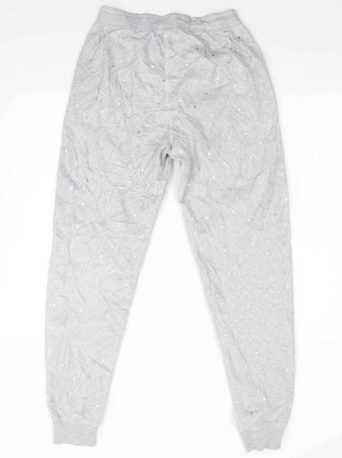 F&F Womens Grey  Fleece  Pyjama Pants Size S
