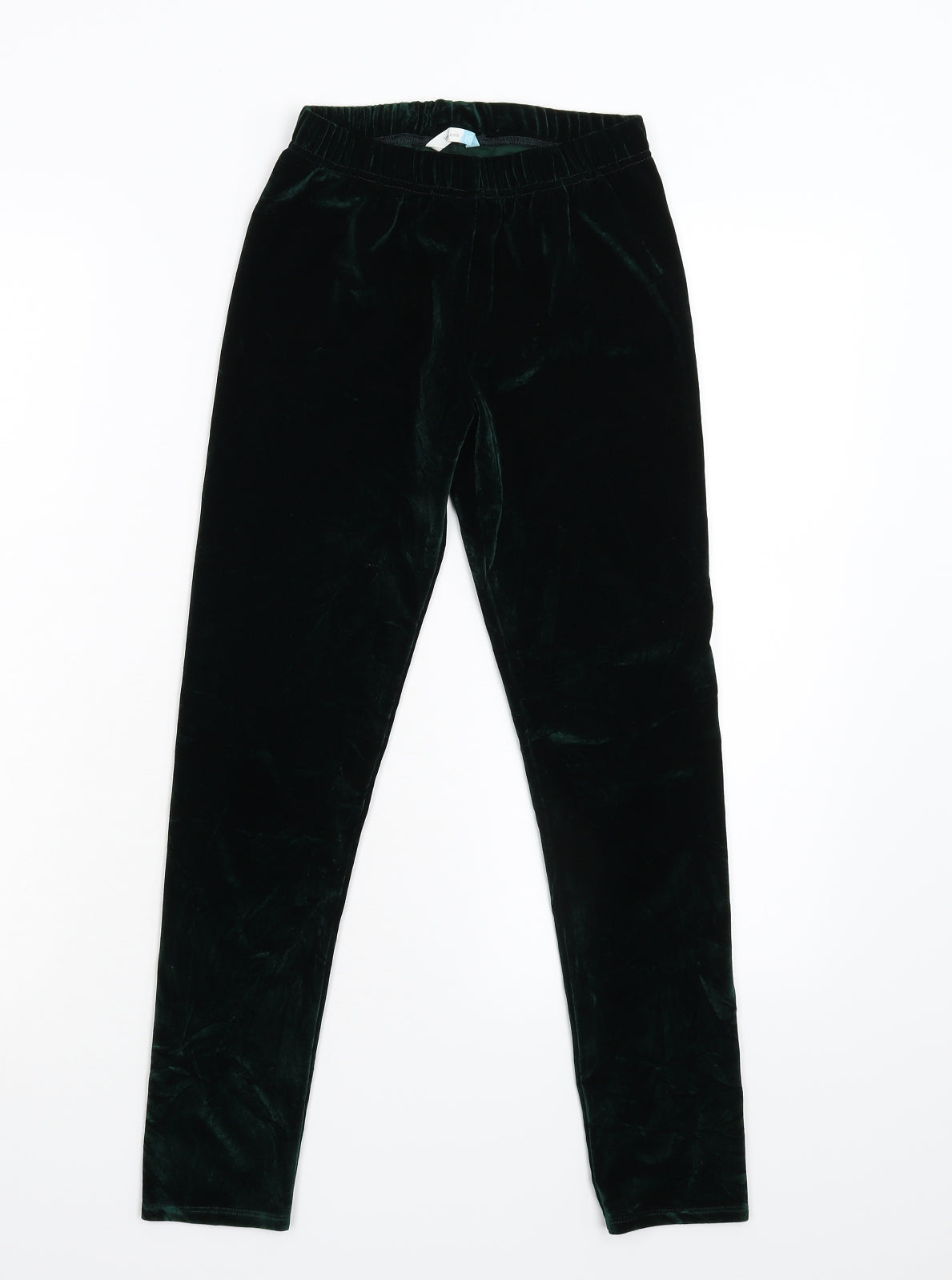 John Lewis Girls Green  Velvet Carrot Trousers Size 10 Years