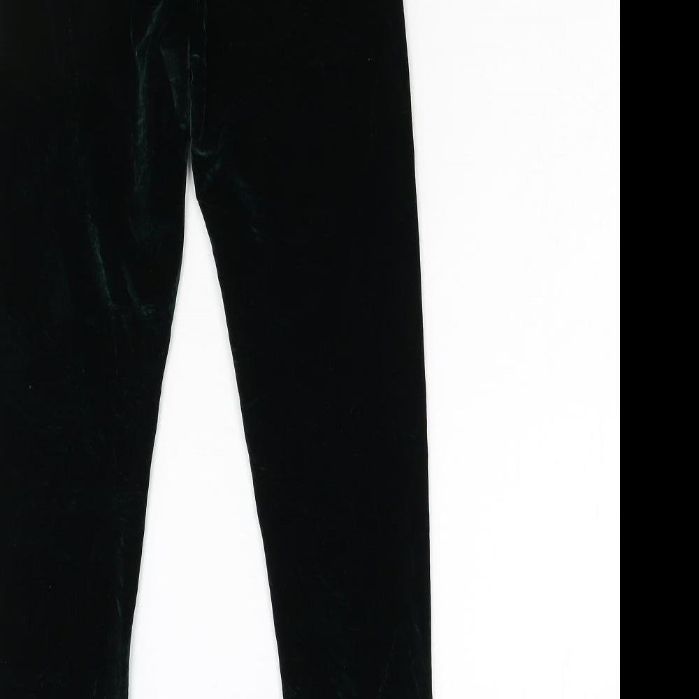 John Lewis Girls Green  Velvet Carrot Trousers Size 10 Years