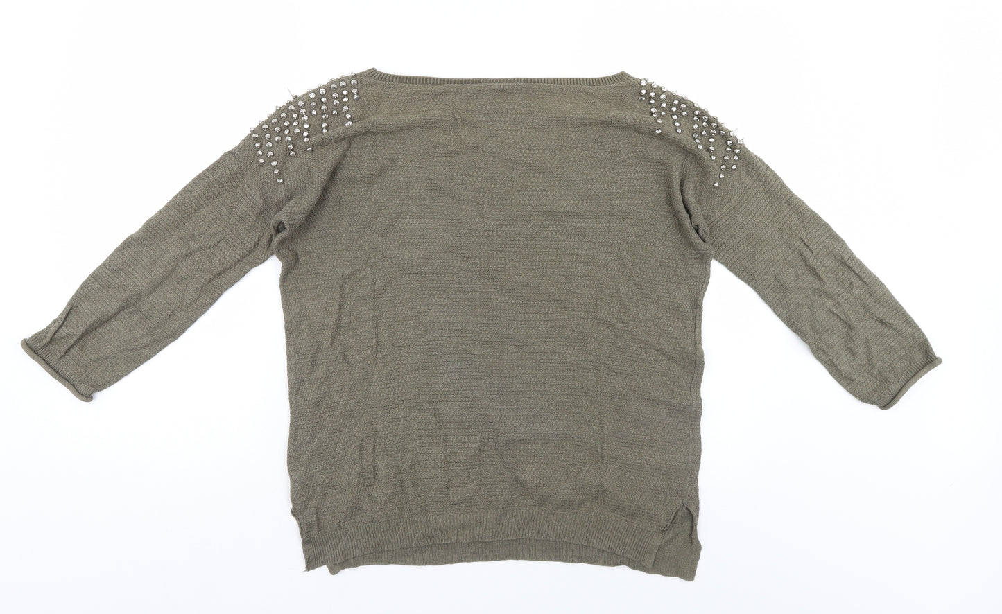 Warehouse Womens Green   Pullover Jumper Size S