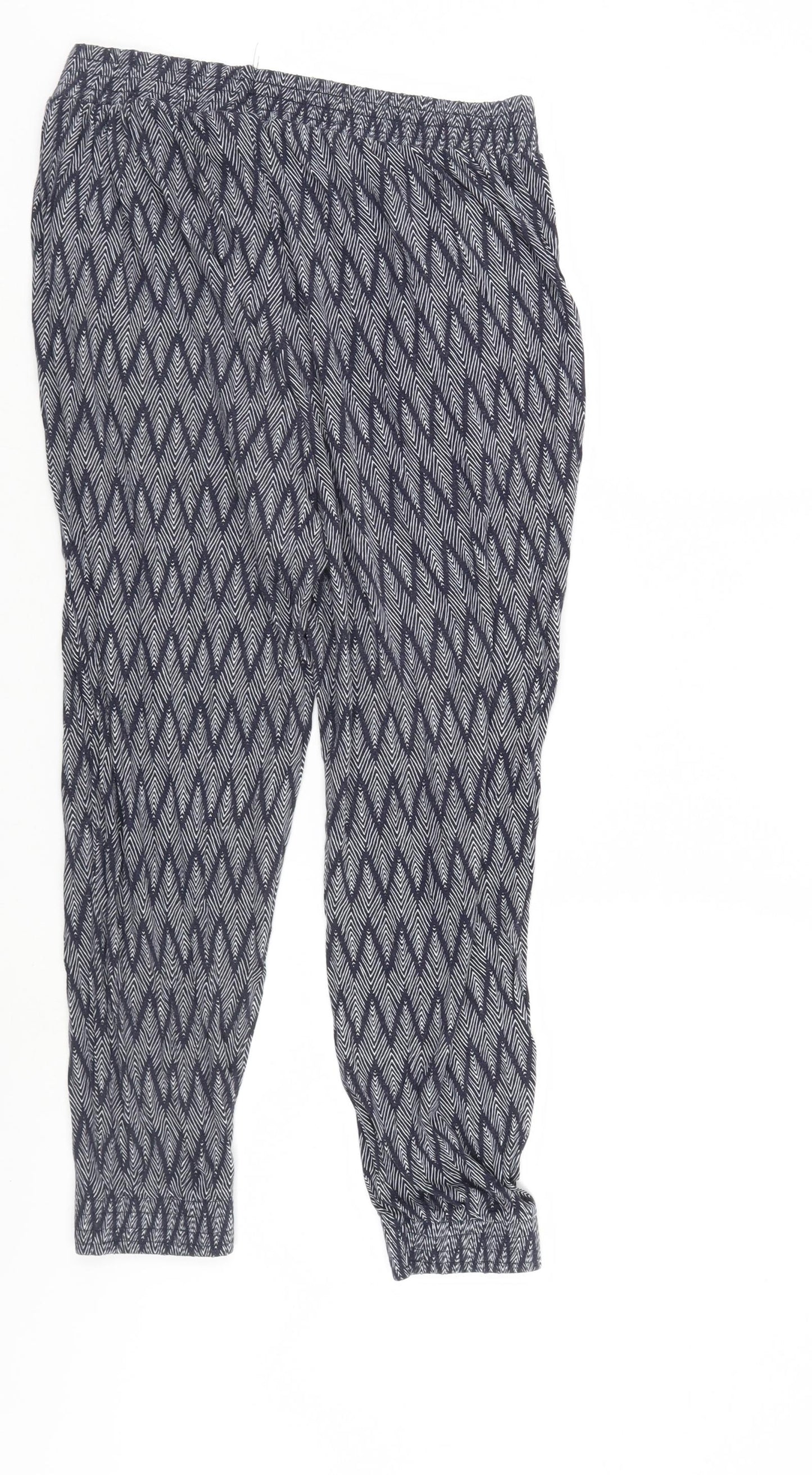 H&M Womens Blue Striped   Leggings Size M L24 in