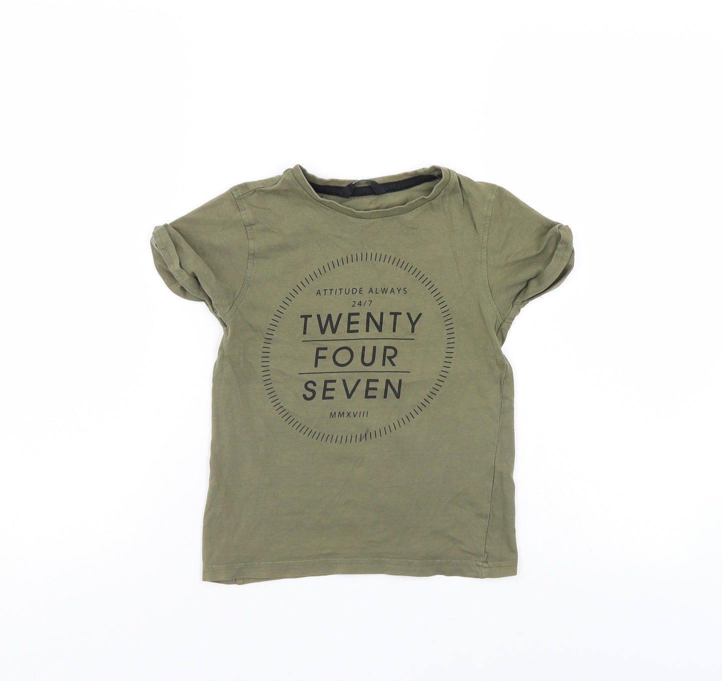 George Boys Green   Basic T-Shirt Size 5-6 Years