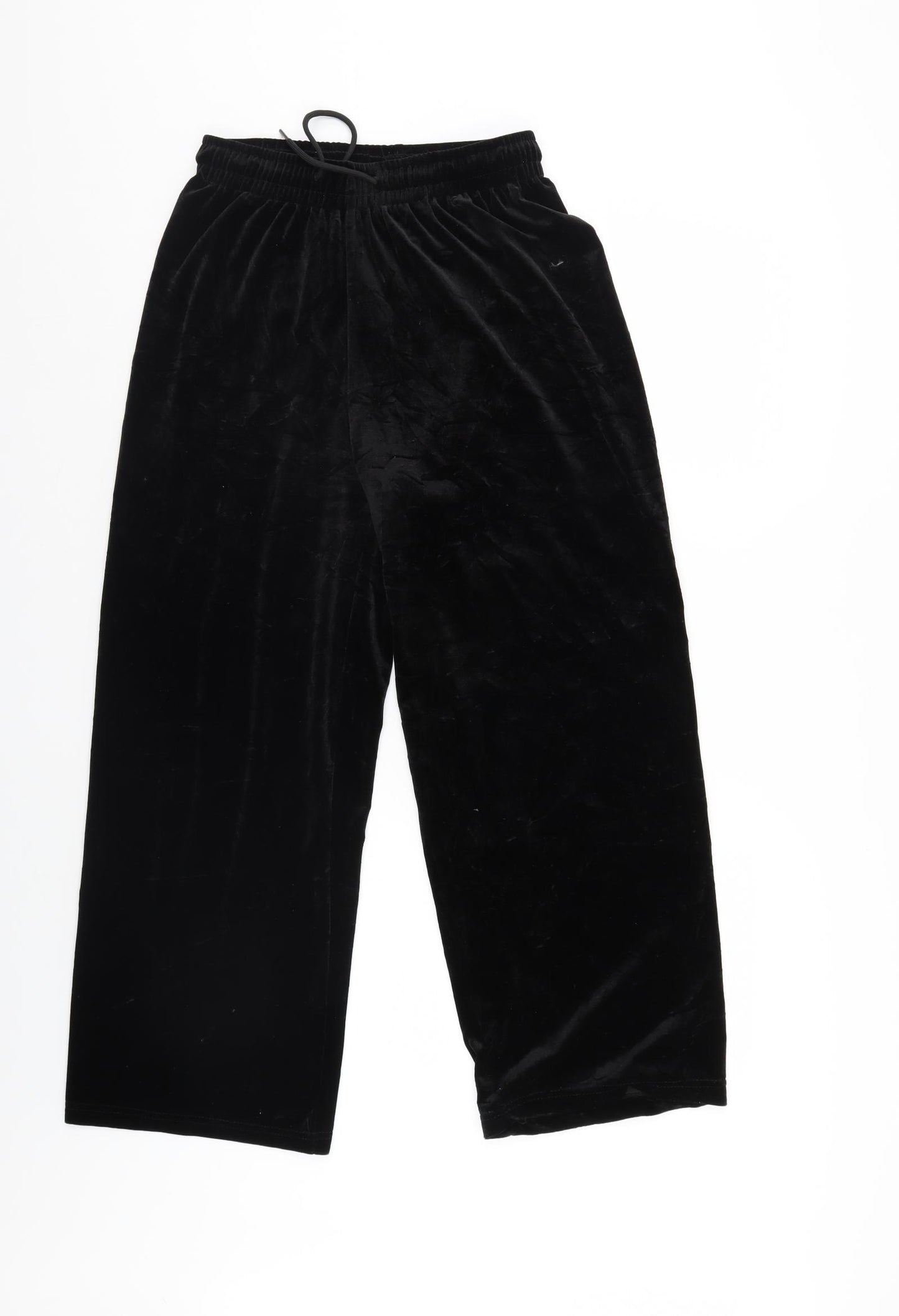Preworn Womens Black   Trousers  Size 14 L26 in - Elastic Waist