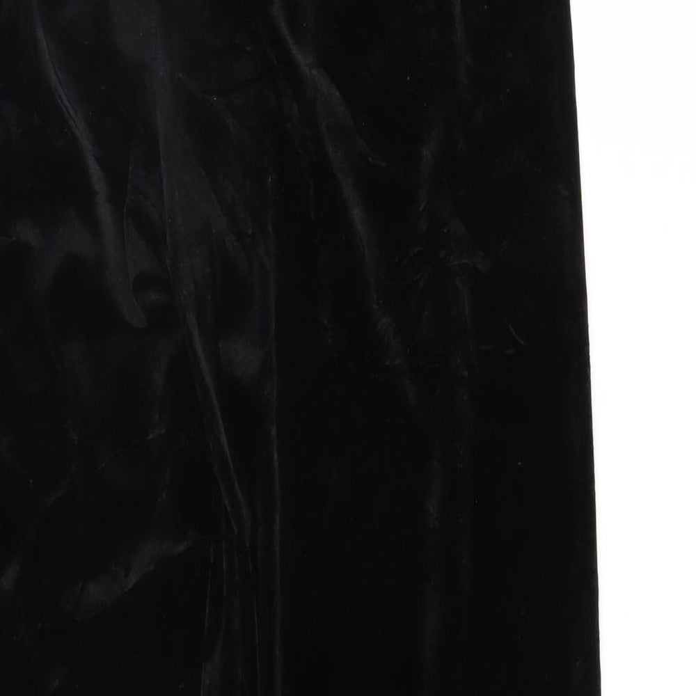 Preworn Womens Black   Trousers  Size 14 L26 in - Elastic Waist