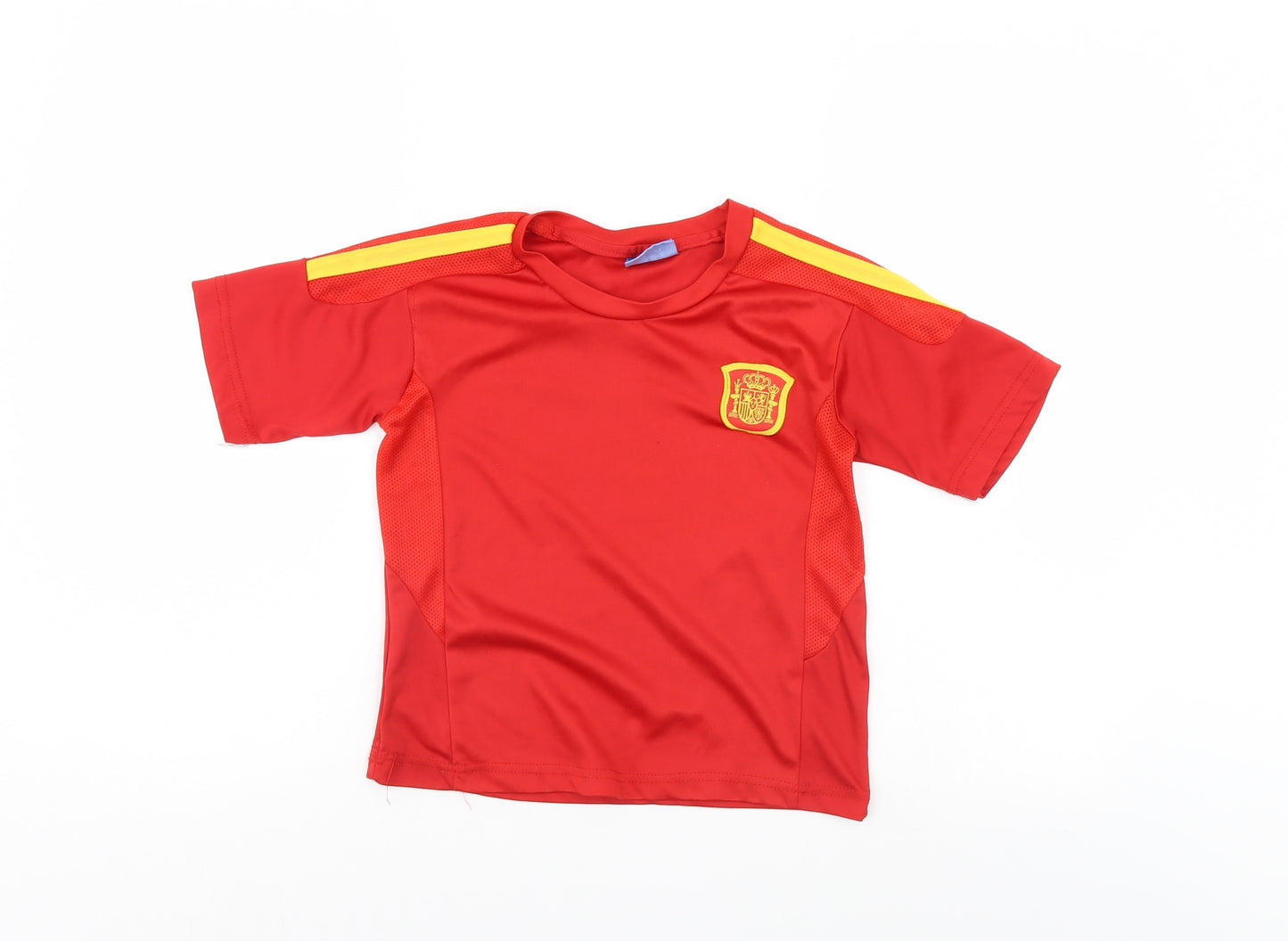 Sport Boys Red   Basic Casual Size 6 Years  - Football Top