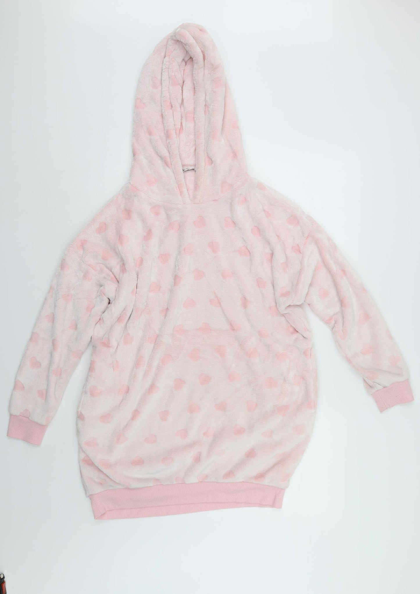 TU Womens Pink Polka Dot   Pyjama Top Size M  - Pyjama Hoodie