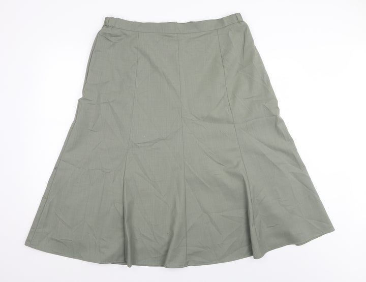 Country Collection Womens Green A-Line Skirt Size 20
